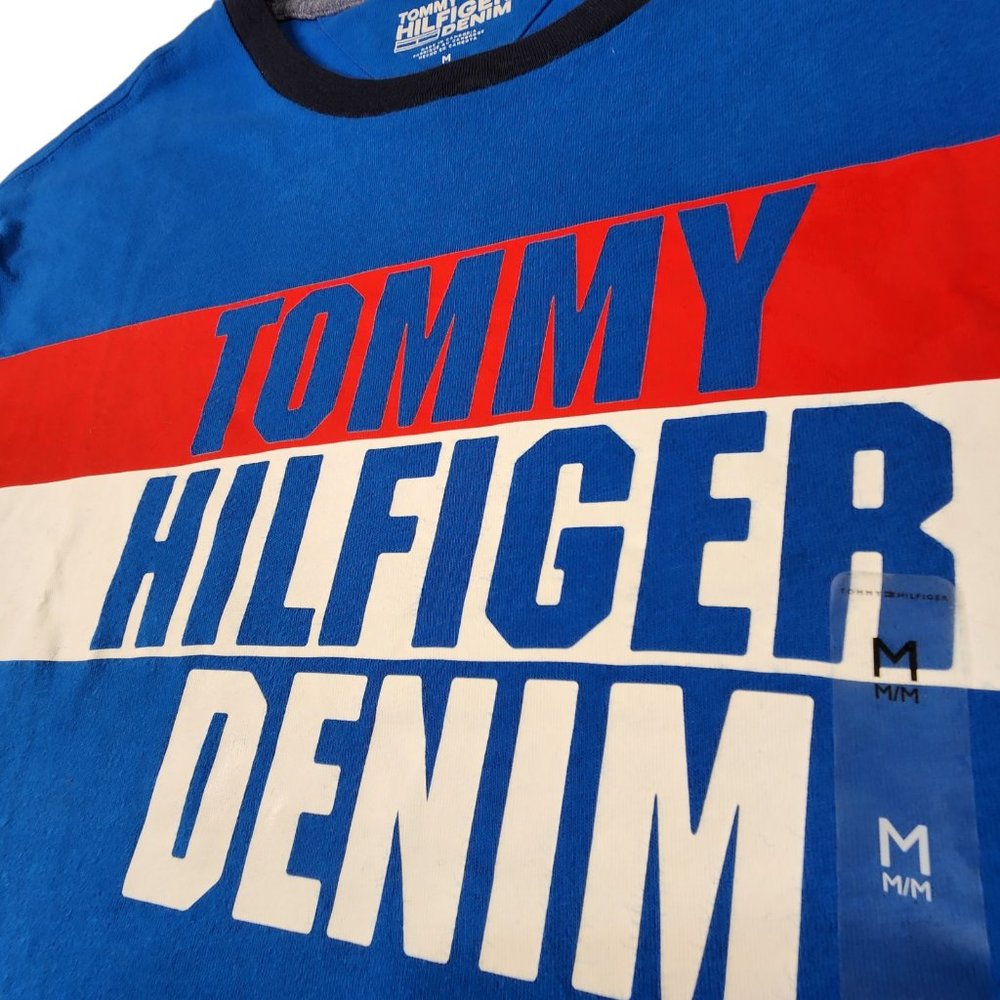 Tommy Hilfiger Men's Logo Short-Sleeve Crew Neck T-Shirt - Picture 9 of 9